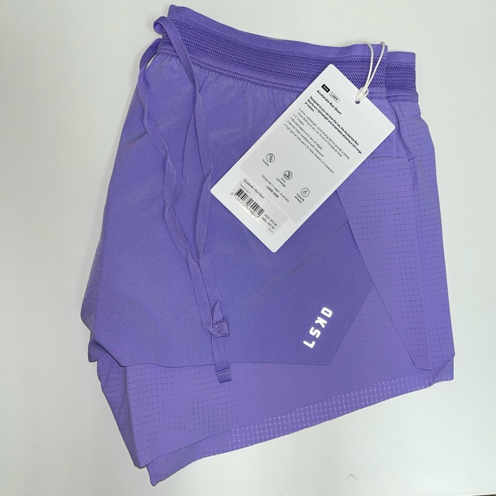 LSKD Accelerate 3" Running Short  Women  COLOUR: Violet Ray - Picture 5 of 7